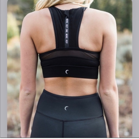 ZYIA Black Mirage AllStar Bra XL&High Rise Cuffed 7/8 Tight Leggings (8/10) - Picture 3 of 6